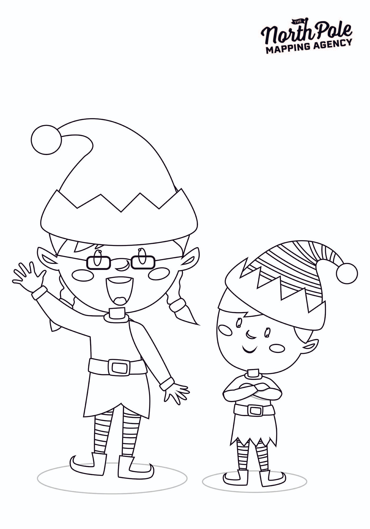 FREE Elves Colouring Page Download