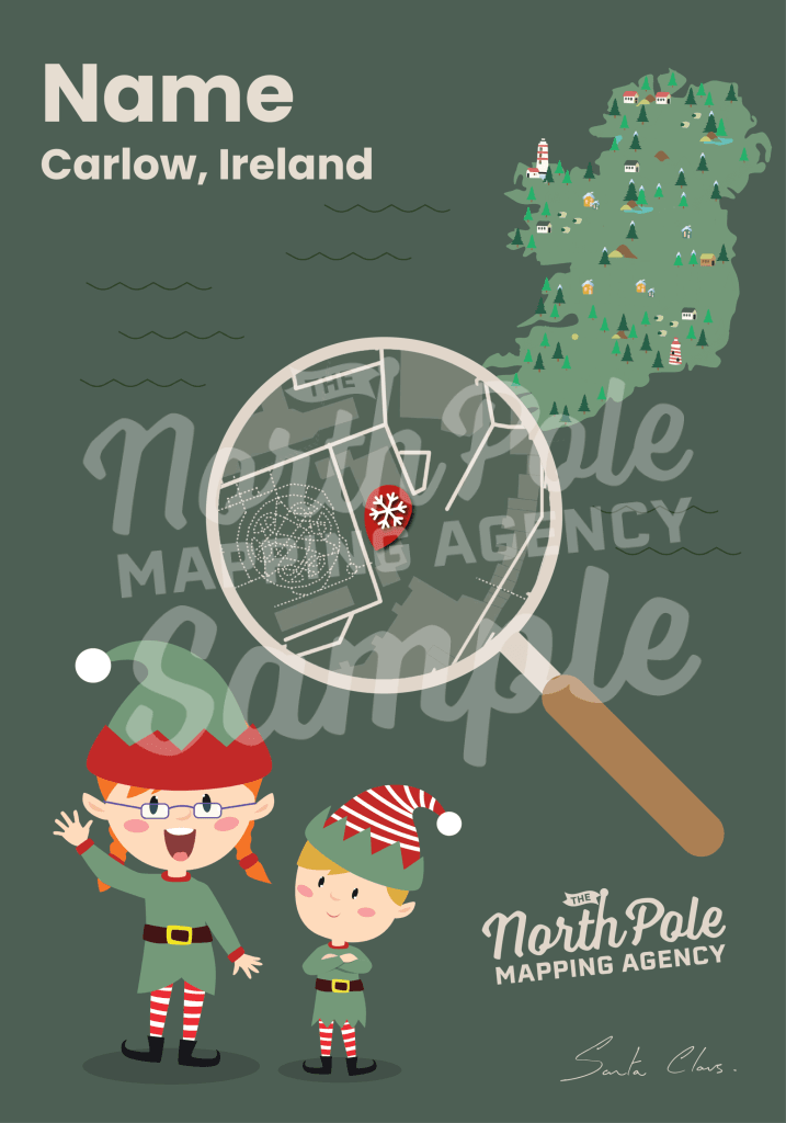 Irish Elves Map Customized Product