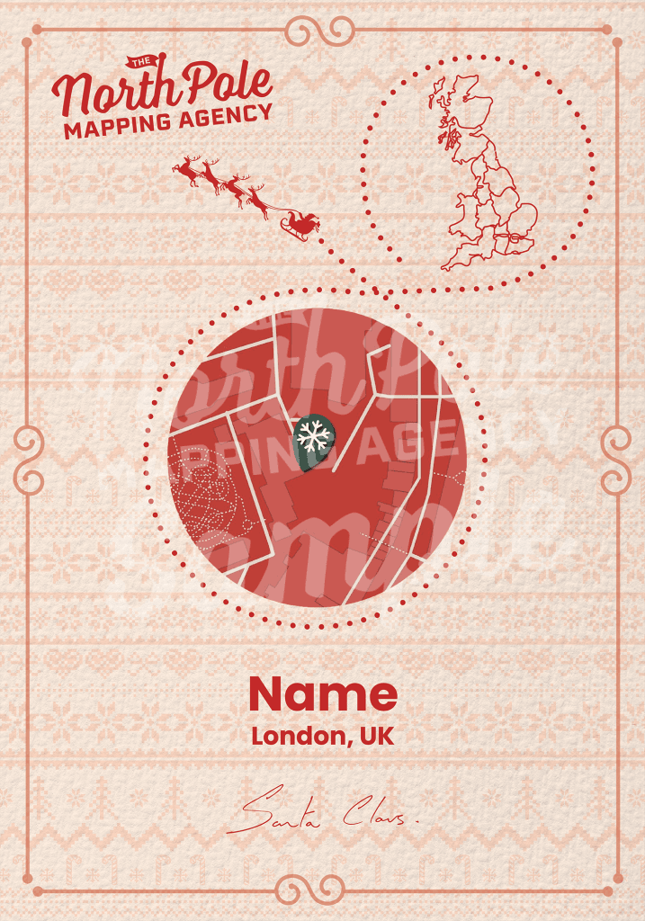 Uk Traditional Map Customized Product